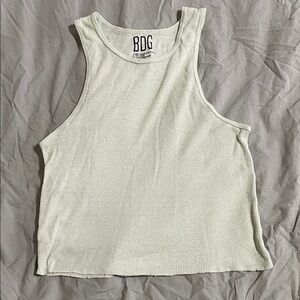 BDG Women's Ribbed Tank Top - Soft Mint